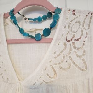 White tunic top